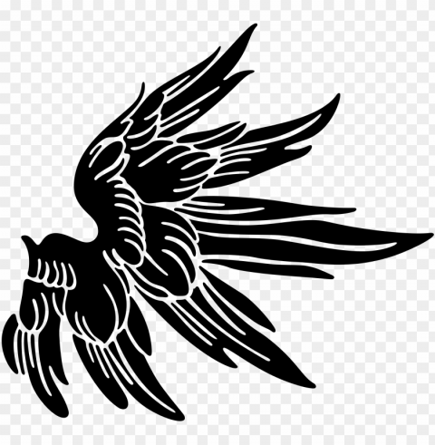 this free icons design of angel wings silhouette Transparent PNG pictures for editing