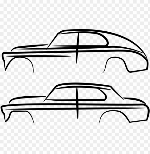 this icons design of car silhouette - siluet vektor siluet mobil Free PNG images with alpha transparency