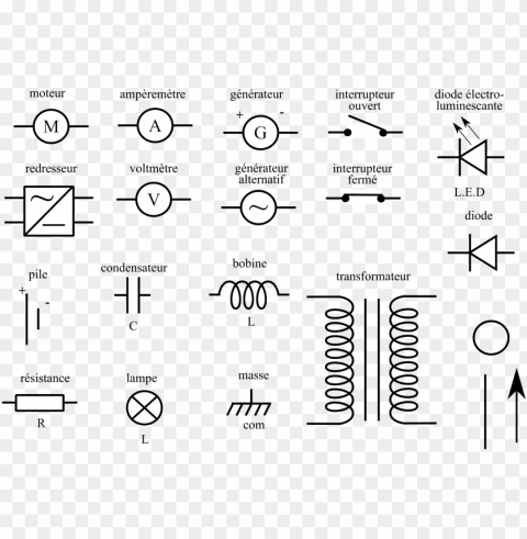 this free icons design of electricity-components - components in a circuit symbols PNG Isolated Illustration with Clear Background PNG transparent with Clear Background ID fca977b0