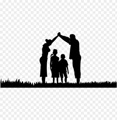 this icons design of family shelter silhouette Free PNG images with transparent layers compilation