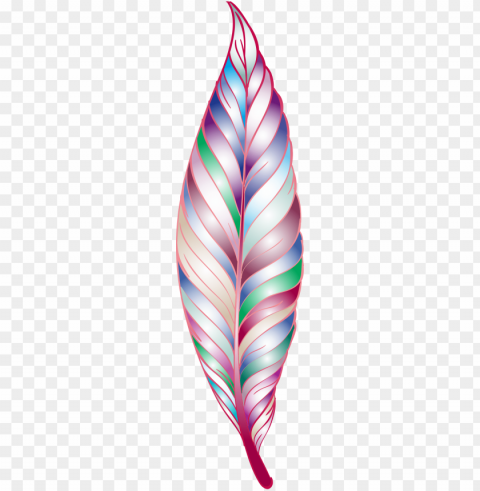 this free icons design of prismatic feather PNG Image with Isolated Graphic Element
