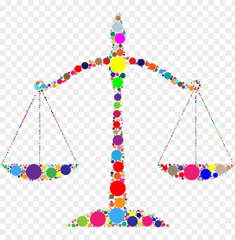 this free icons design of prismatic justice scales PNG Image with Isolated Artwork