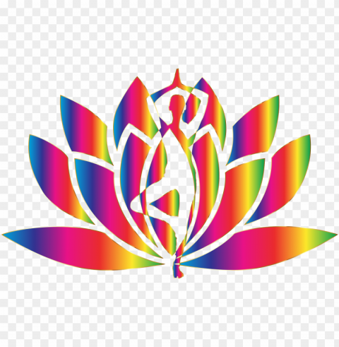 this free icons design of spectrum yoga lotus no PNG with clear background extensive compilation