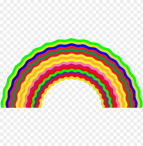 this free icons design of wavy rainbow PNG images with no watermark