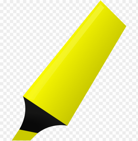 this icons design of yellow highlighter PNG free download