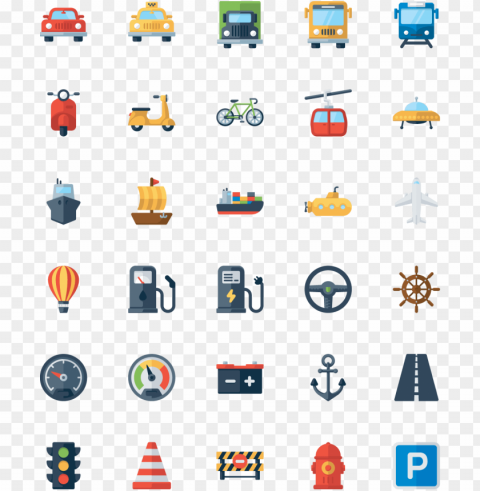 this graphics is 30 vehicles icon vector about icon - 交通 工具 icon HighResolution Isolated PNG with Transparency
