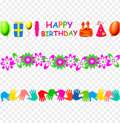 this graphics is page border about birthdays boundaries - borders desi PNG Image Isolated with High Clarity