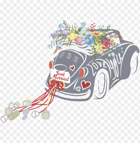 this graphics is wedding car wedding decoration vector - vector graphics PNG file with no watermark