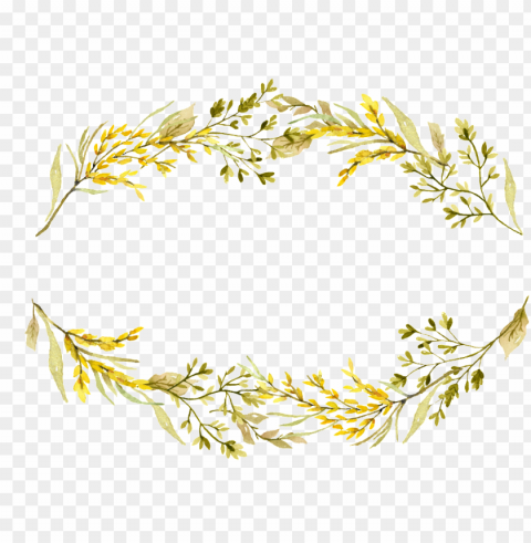 this graphics is yellow headline flower box decoration - portable network graphics Transparent Cutout PNG Graphic Isolation