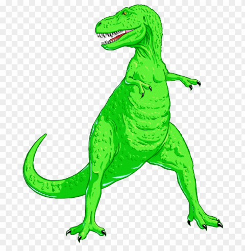 this green t - green t rex dinosaur PNG images with transparent elements pack
