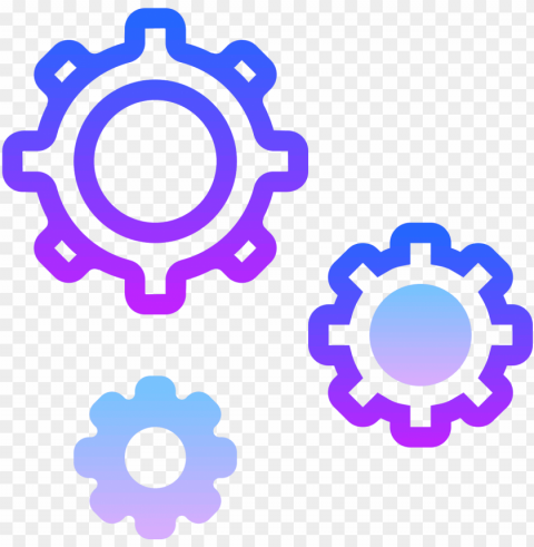 this icon has three gears in a triangular shape that - business administration icon Clear PNG graphics free