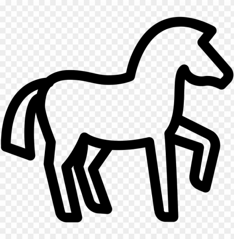 this icon represents a horse - horse ico Isolated Artwork in Transparent PNG
