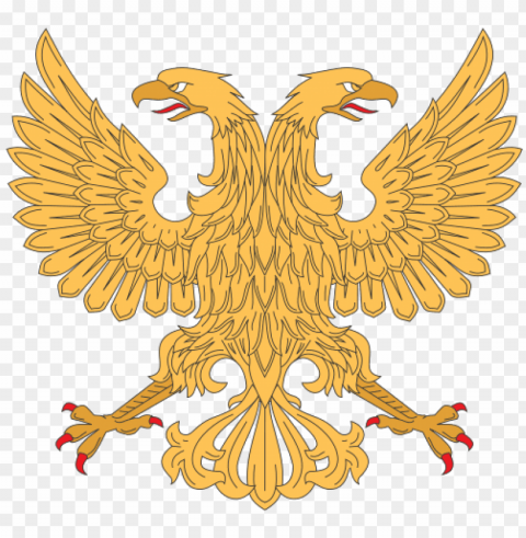 this image rendered as in other widths - double headed eagle vector PNG photo