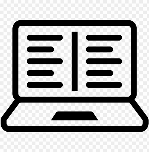 this is a picture of a laptop computer - e learning icon Free PNG images with alpha channel variety