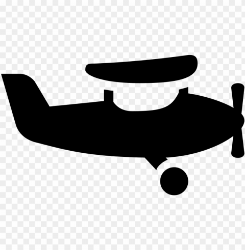 this is a small air craft with a front propeller and - propeller plane icon Clear Background PNG Isolated Illustration