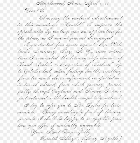 this is a wonderful handwritten background digital - application letter for employment PNG transparency images