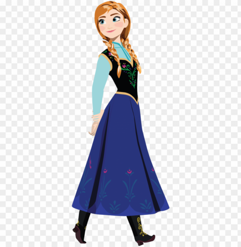 this is not my draw that's just a - anna frozen cartoo HighResolution PNG Isolated on Transparent Background