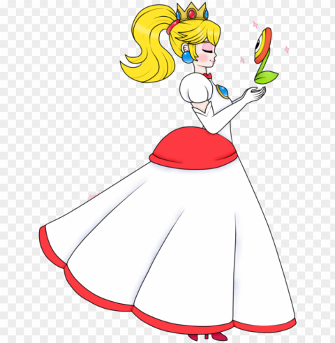 this is super princess rosalina i thought thatspp - princess peach fire flower High-resolution transparent PNG images