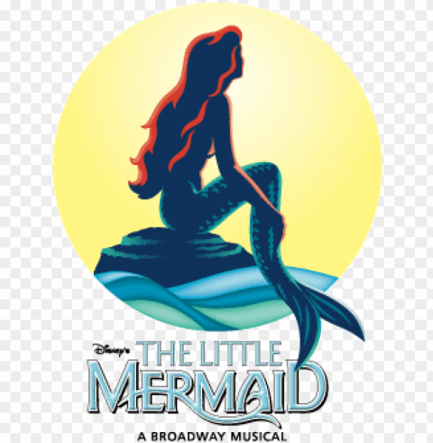 this - little mermaid logo PNG images without BG