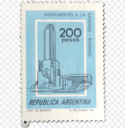 this lovely stamp is part of a set that was issued - stamps argentina monumento a la bandera PNG images with alpha transparency selection