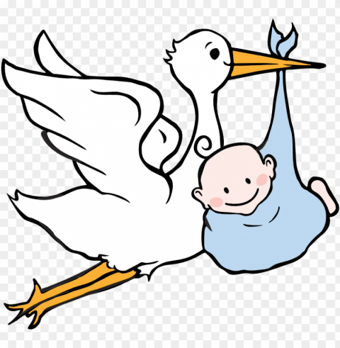 this file is about boy baby - baby and stork clipart PNG for business use