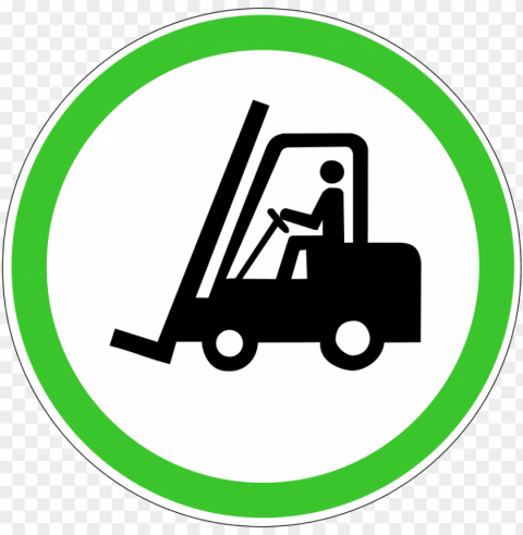 This File Is About Forklift Forklifts Icon - Caution Forklift Trucks Operating Si PNG Images With Clear Backgrounds