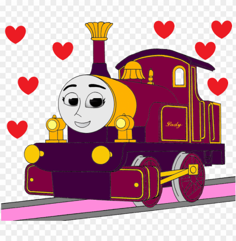 thomas the tank engine lady falls in love hd PNG images with transparent layer