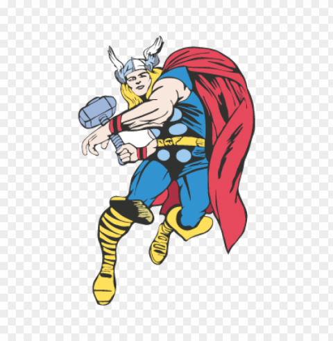 thor cartoon vector free download PNG transparent designs for projects