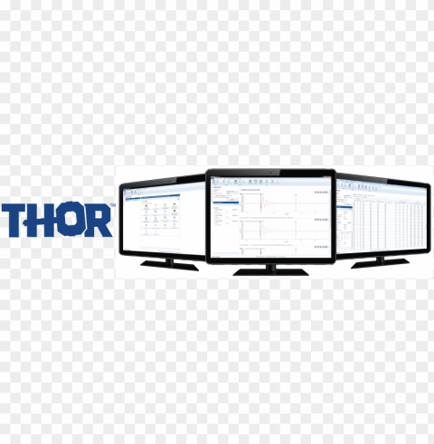 thor monitors with logo - thor ClearCut Background PNG Isolated Subject