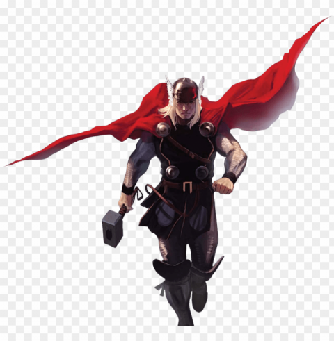 Thor5 - Thor Comic Clean Background Isolated PNG Art