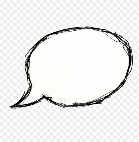 thought bubble hand drawn thinking Isolated Graphic Element in Transparent PNG