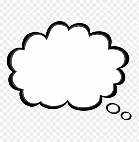 thought bubble thinking with border speech Isolated Graphic on HighQuality PNG