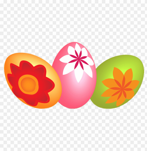 Three Easter Eggs Images In PNG Format With Transparency