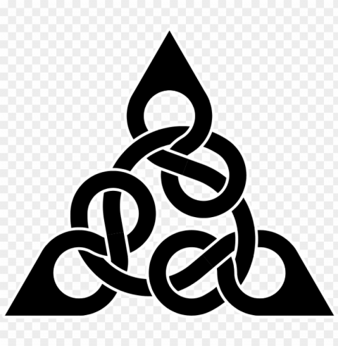 three figure8 knot triang2 - celtic knot triangle PNG with transparent backdrop