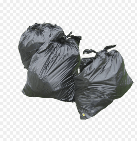 three garbage bags Transparent PNG Isolated Illustrative Element
