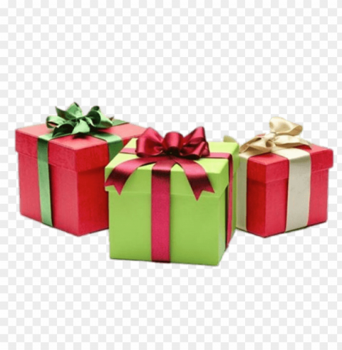 three gift boxes Clear background PNG graphics
