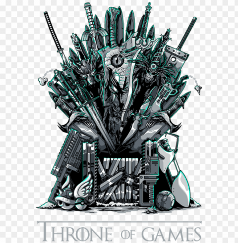 throne of games is a design by a gamer for gamers - throne of games Isolated Object on Transparent Background in PNG