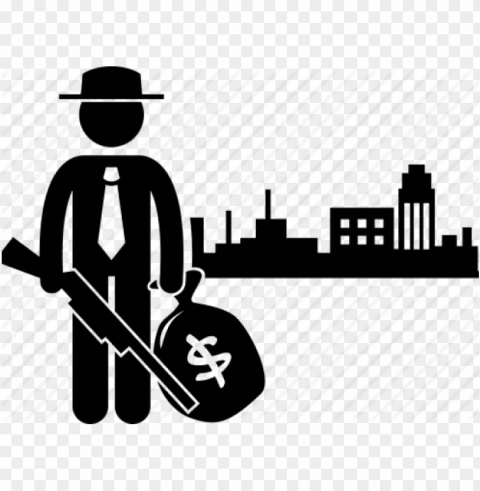 thug clipart robber - urban life icon Isolated Illustration in HighQuality Transparent PNG
