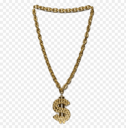 thug life gold chain dollar Transparent PNG images for digital art