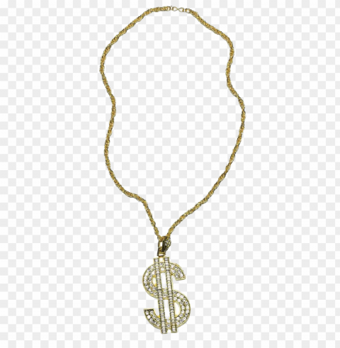 thug life gold chain dollar rocks Transparent PNG images for graphic design