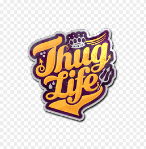 thug life logo sticker Transparent PNG graphics complete archive