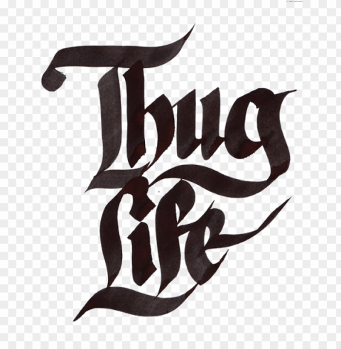 thug life text thick Transparent PNG illustrations PNG transparent with Clear Background ID 74c2baa1