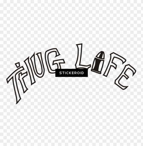 thug life - thug life 2pac tattoo PNG artwork with transparency