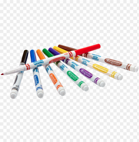 thumb image - crayola washable markers PNG images with clear alpha channel broad assortment