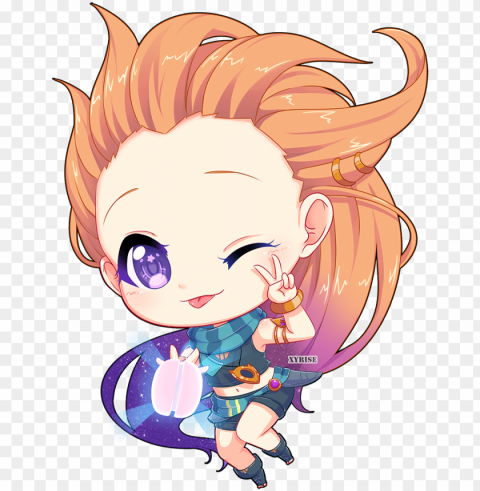 thumb image - league of legends zoe chibi ClearCut Background PNG Isolated Subject