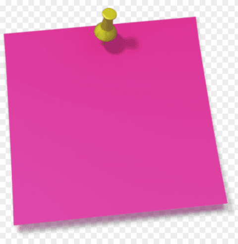 thumb tack clipart note pin - post it notes pink Alpha PNGs