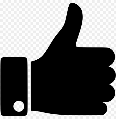 thumb up arrow vote like comments - youtube like button Isolated Illustration in Transparent PNG