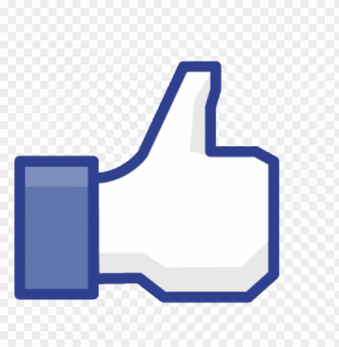 thumb up facebook logo Isolated Subject with Clear Transparent PNG