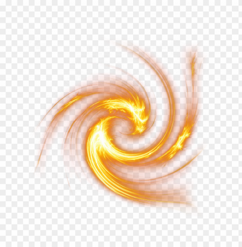 thumbnail effect yellow fire sparkle light tornado Isolated Illustration in Transparent PNG