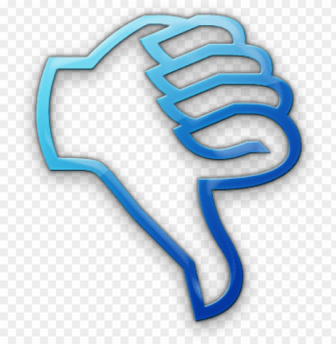 thumbs down legacy icon tags icons etc - blue thumb down icon Isolated Character on Transparent Background PNG